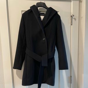 Aritzia Cashmere Wool Hooded Coat-Size XXS